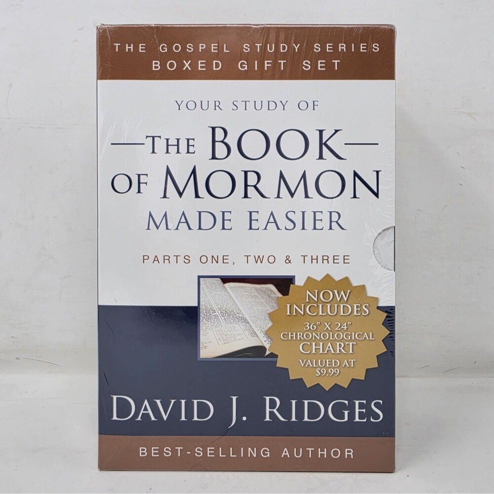 Book Of Mormon Made Easier Box Set Complete with Chart By David J Ridges Sealed